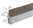 CRL DB041DV36 Aluminum and Triple-Fin Vinyl Door Sweep for 36" Door - Dark Bronze Anodized