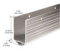 CRL DB054AV36 Aluminum Wrap Around Door Shoe With Vinyl Weatherseal for 36" Door - Aluminum