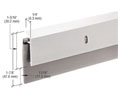 CRL DB062AV36 Extruded Aluminum and Rubber Door Sweep for 36" Door - Aluminum