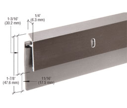 CRL DB062DV36 Extruded Aluminum and Rubber Door Sweep for 36" Door - Dark Bronze Anodized