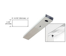 CRL DCHBSS 36" x 4-1/2" Single Door Header - Brushed Stainless