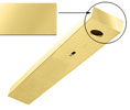CRL DCH4ECPB End Cap With Screws for Use With 1-3/4" x 4" Headers - Polished Brass