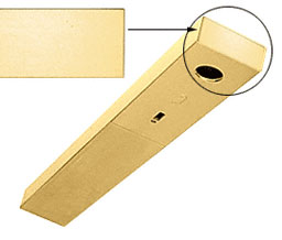 CRL DCH4ECSB End Cap With Screws for Use With 1-3/4" x 4" Headers - Satin Brass