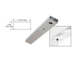 CRL DCH4SAS 36" x 4" Single Door Header - Satin Anodized