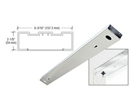 CRL DCH6PSD 72" x 6" Double Door Header - Polished Stainless