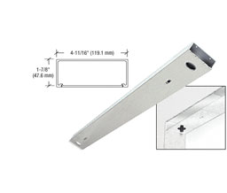 CRL DCHBSD 72" x 4-1/2" Double Door Header - Brushed Stainless