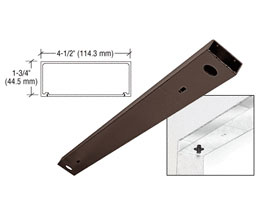 CRL DCHDUD 72" x 4-1/2" Double Door Header - Black Bronze Anodized