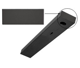 CRL DCHECBL End Cap for 4-1/2" DCH Header - Black Powder Coat