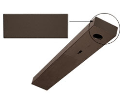 CRL DCHECDU End Cap for 4-1/2" DCH Header - Black Bronze Anodized