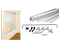 CRL DK386060BA DK Series 60" x 60" Cottage Sliding Shower Door Kit With Metal Jambs - Brite Anodized