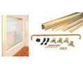 CRL DK386072BGA DK Series 60" x 72" Cottage Sliding Shower Door Kit With Metal Jambs - Brite Gold Anodized