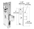 CRL DL2110B 1-1/8" Backset Narrow Stile Long - Throw Deadlock