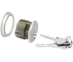 CRL DL2170SCKDA Single Mortise Cylinder With Schlage "C" Keyway and Keyed Different - Aluminum