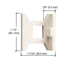 CRL DL2210SG Standard Flush Bolt Guide - Nylon