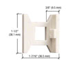 CRL DL2210SG Standard Flush Bolt Guide - Nylon