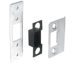 CRL DL4540 Deadlatch Strike Set for 4" Wide Jamb - Brushed Stainless