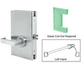 CRL DL610LPSC 6" x 10" LH Center Lock with Deadlatch in Passage Lock Function - Satin Chrome