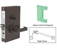 CRL DL610REDU 6" x 10" RH Center Lock with Deadlatch in Entrance Lock Function - Dark Bronze