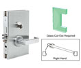 CRL DL610RESC 6" x 10" RH Center Lock with Deadlatch in Entrance Lock Function - Satin Chrome
