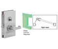 CRL DL610RMBS 6" x 10" RH Center Lock with Deadlatch in Class Room Function - Brushed Stainless