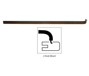 CRL DL9535DU Dark Bronze Extruded Push Bar for 42" Doors