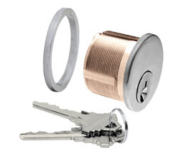 CRL DRA10KDBS Steel Mortise Keyed Different Cylinder - Brushed Stainless