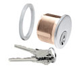 CRL DRA10KDSA Steel Mortise Keyed Different Cylinder - Satin Anodized
