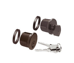 CRL DRA5060DU Keyed DRA Cylinder and Thumbturn Combo - Dark Bronze Anodized