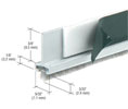CRL DRWSA144 Pile Weatherstrip for Door Rails - Stock Length - Satin Anodized