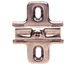 CRL EH122 European Style Glass Door Hinge Mounting Plate - Chrome