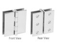 CRL EH192 Large Glass-to-Glass Out-Swing Set Screw Hinge - Chrome