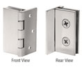 CRL EH245 Double Wall-to-Glass Hinge - Brushed Nickel