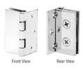 CRL EH246 Double Wall-to-Glass Hinge - Chrome Plated