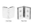 CRL EH254 90 Degree Double Glass-to-Glass Return Hinge - Chrome Plated