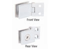 CRL EH262 31/32" Single Wall-to-Glass Hinges - Chrome Plated