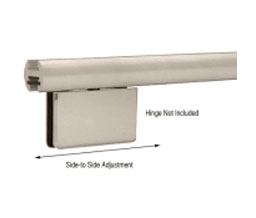 CRL EHK144BN 144" EZ-Adjust Shower Door Header Kit - Brushed Nickel