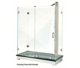 CRL ESS1BN Essence Series Basic Sliding Door Kit - Brushed Nickel