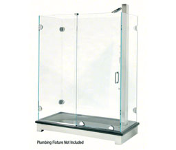 CRL ESS1CH Essence Series Basic Sliding Door Kit - Polished Chrome