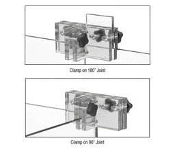 CRL FA3W Frameless Assist Shower Door Panel Clamp - Clear