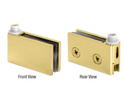 CRL FA55BR Flush Mount Cabinet Pivot Hinge - Polished Brass
