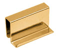 CRL GDH60BR Strike Plate With Finger Grip - Brass