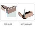 CRL GDH86BR Recess Mount Glass Door Hinge - Brass