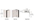 CRL GE90SSN Geneva 90S Series Wall Mount Bracket - Satin Nickel