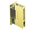 CRL GEN037BR  Geneva 037 Series Wall Mount - Full Back Plate - Standard Hinge - Brass
