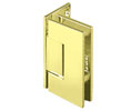 CRL GEN044BR Geneva 044 Series Wall Mount Offset Back Plate Hinge - Polished Brass