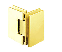 CRL GEN092BR Geneva 092 Glass-to-Glass Mount Hinge - Polished Brass