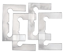 CRL GEN4GKCLR Gasket Replacement Kit for Geneva Hinges - Clear Plastic