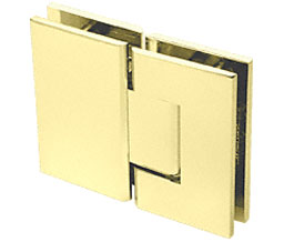 CRL GEN580SB Geneva 580 Series 180 Degree Glass-to-Glass Hinge - Satin Brass