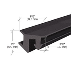 CRL GG38100 3/8" Roll-In EPDM Gasket for Sidelite Rails - 100' Roll