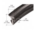 CRL GGT12100 1/2" Roll-In EPDM Gasket for Tapered Sidelite Rails - 100' Roll